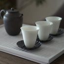 銅製輪花茶托3個セット