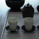 銅製輪花茶托3個セット