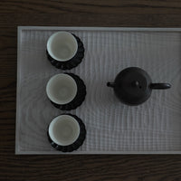 銅製輪花茶托3個セット