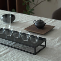 木製正方壺承　クルミ