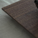 木製正方壺承　クルミ