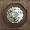 粉彩四季花文蓋碗①