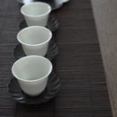 銅製輪花茶托3個セット