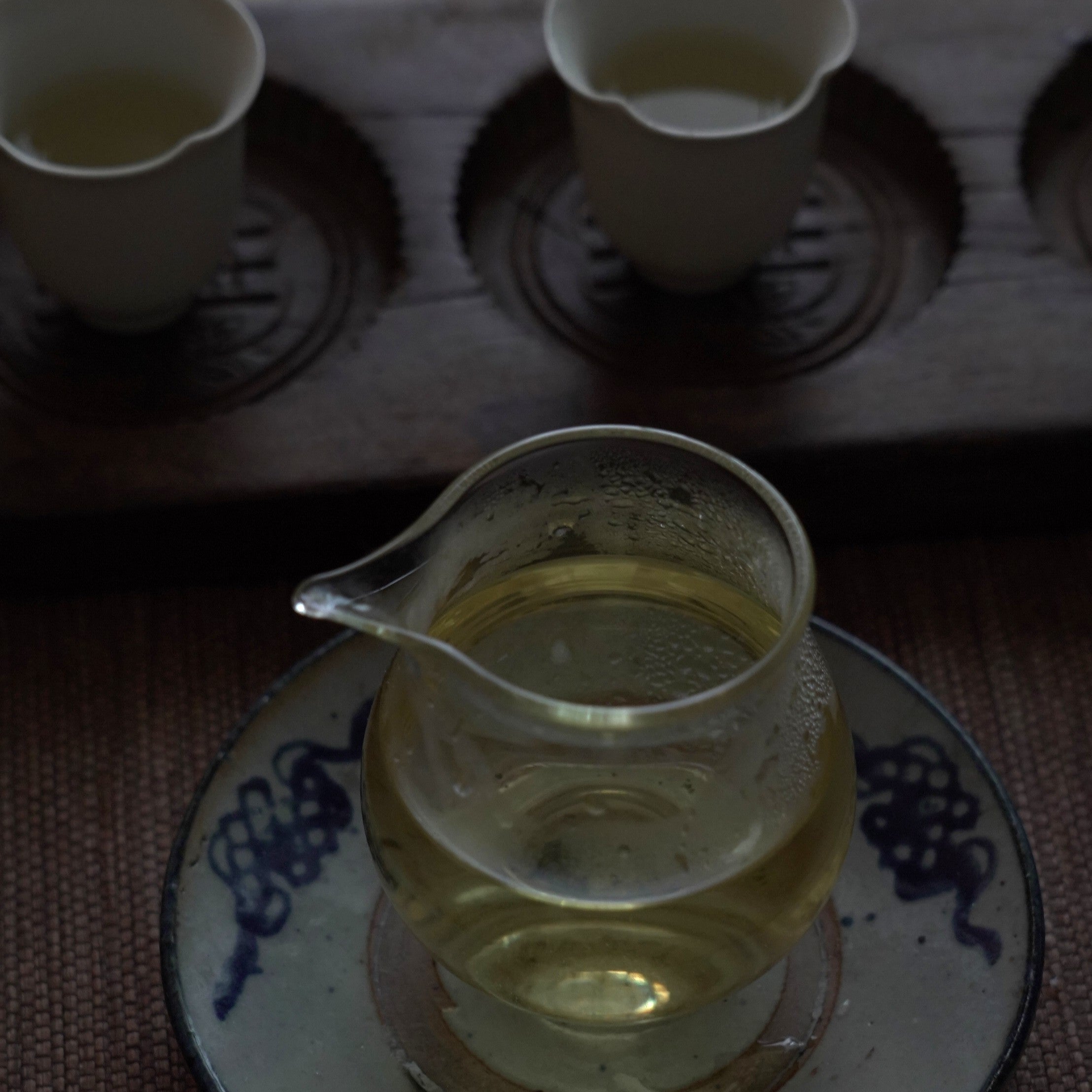 青花中国結文小皿②