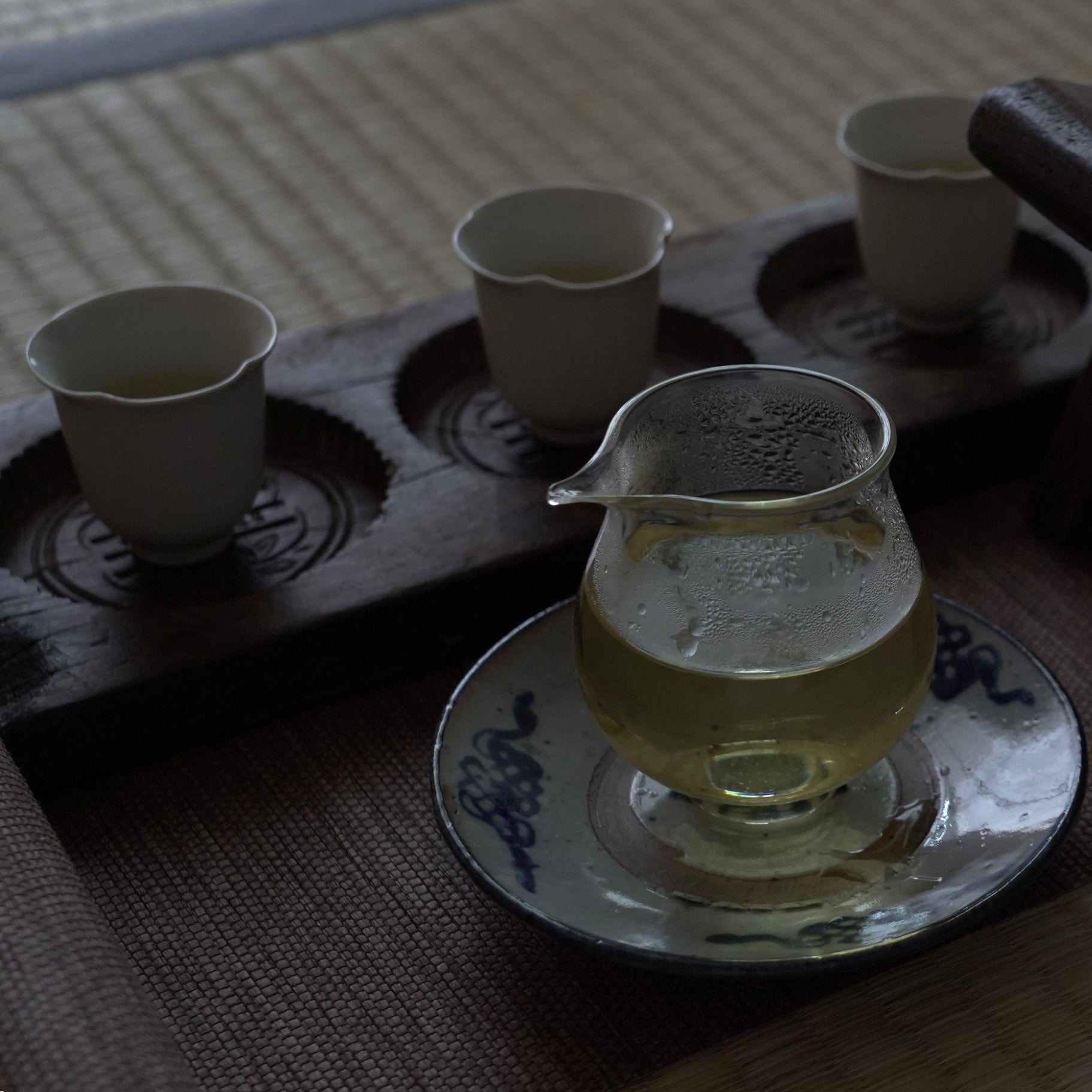 青花中国結文小皿②