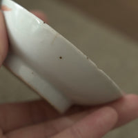 粉彩竹詩文豆皿⑧