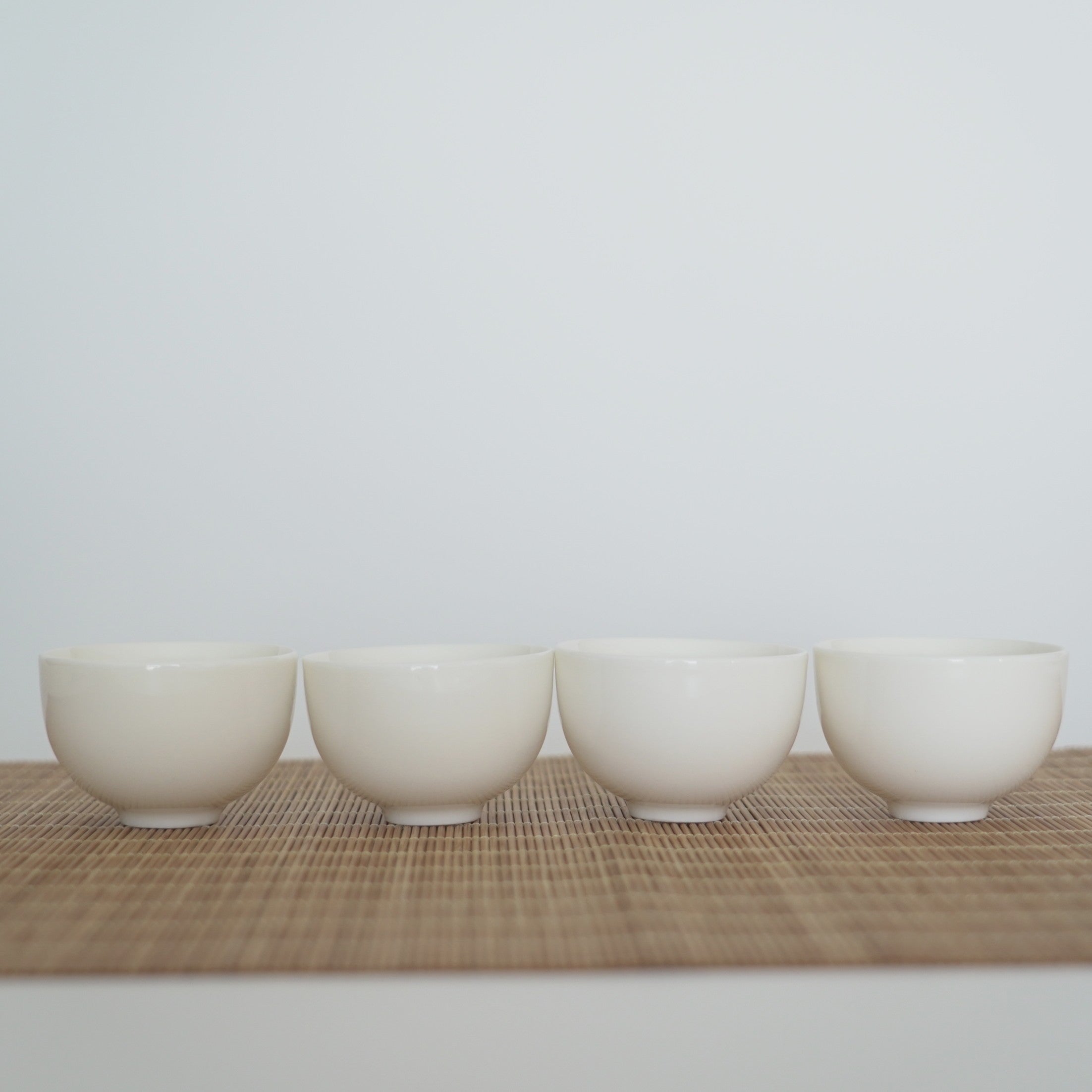 【蚤の市】白磁蓋碗茶海茶漉茶杯敷布茶則茶針10点セット