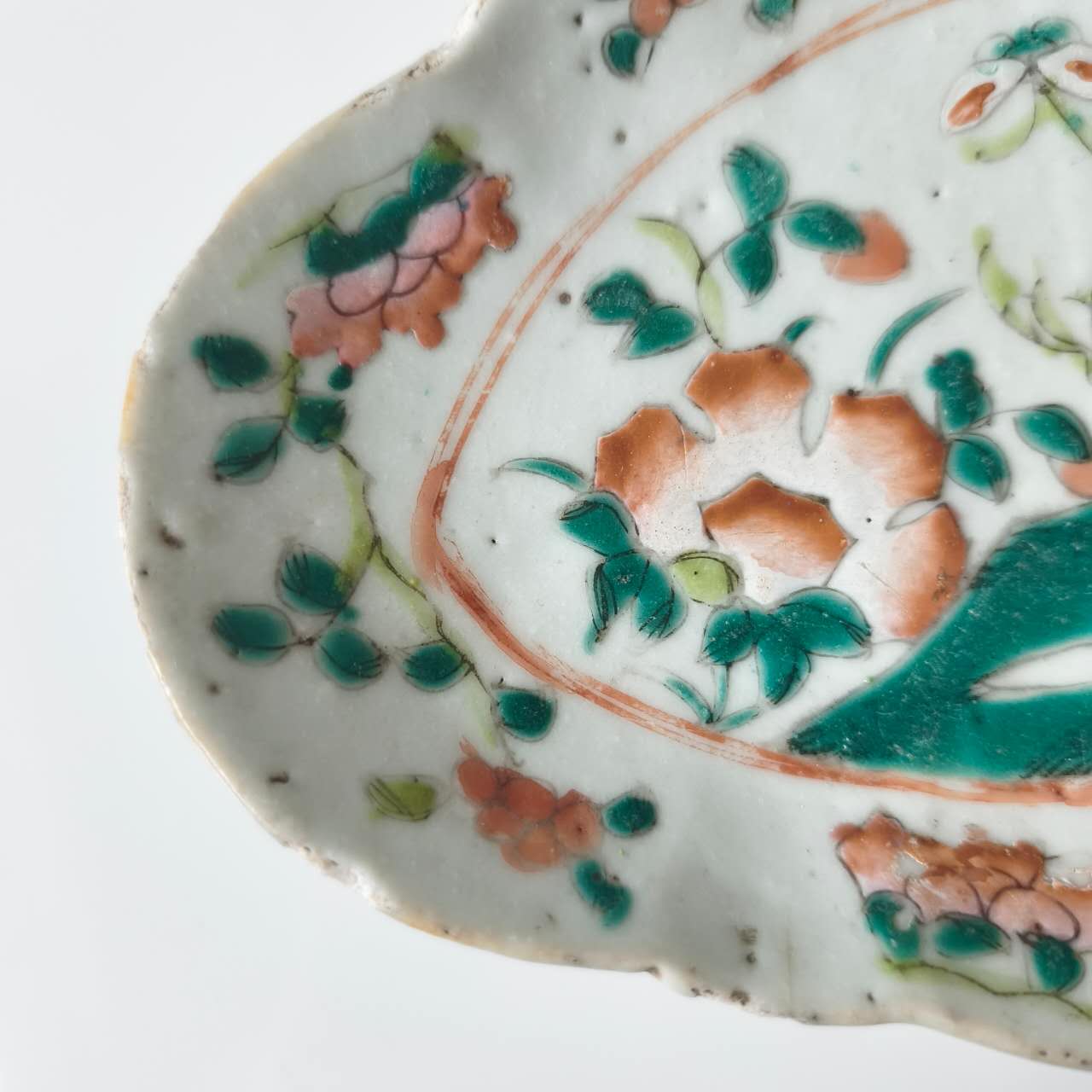 粉彩高台皿⑥