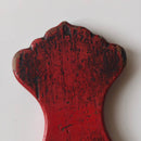 木製赤漆銀錠型糸板蓋置