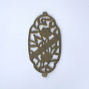 銅製梅花文茶枕