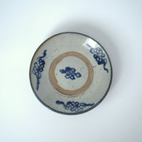 青花中国結文小皿①