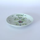 粉彩竹詩文皿③