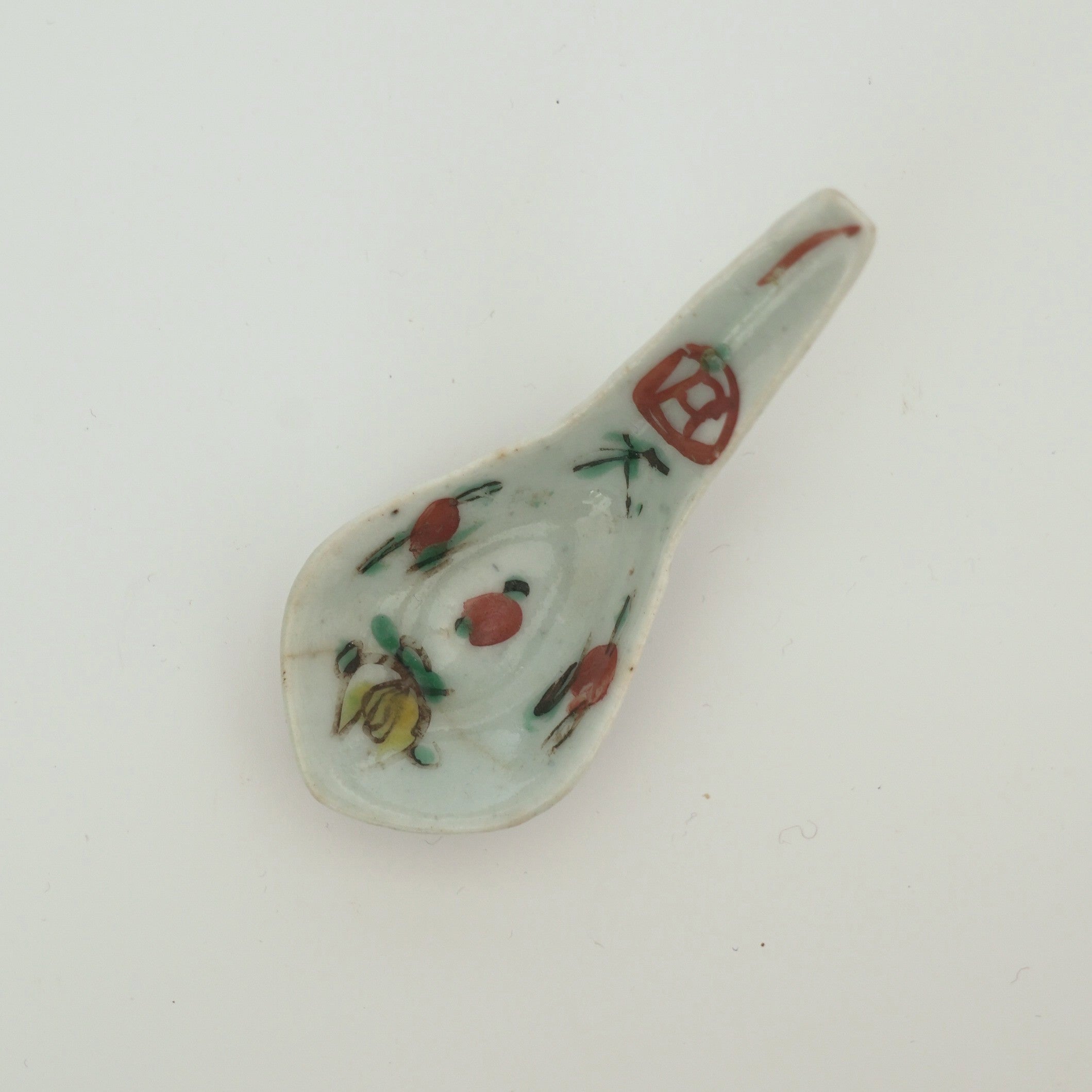 粉彩七宝三多文レンゲ③