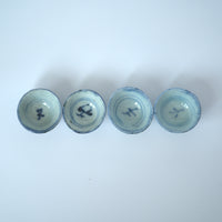 青花唐草文小茶杯４個セット