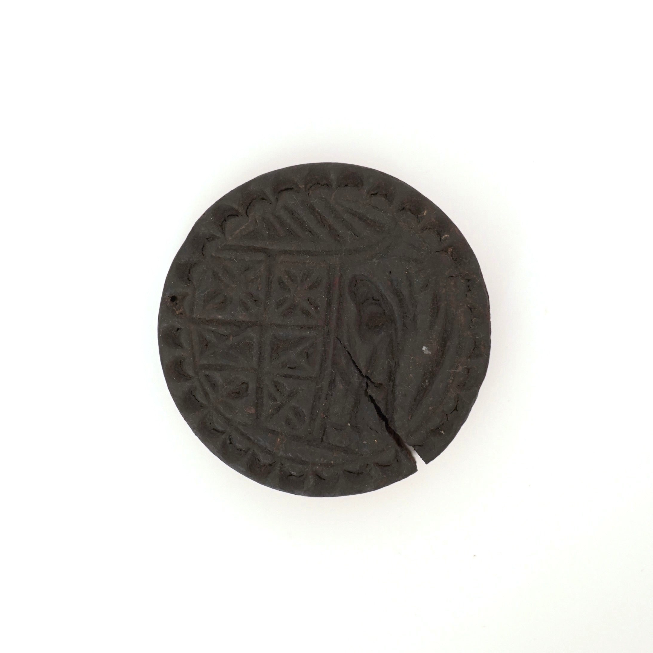 老木彫月宮玉兎文蓋置②