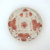 赤絵福寿三多文皿⑤