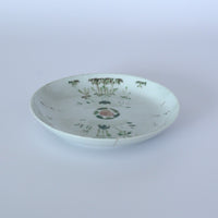 粉彩竹詩文皿②