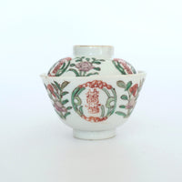 粉彩双喜花文蓋碗③