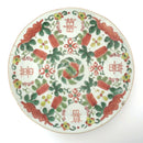 粉彩瓜稜福喜文皿大