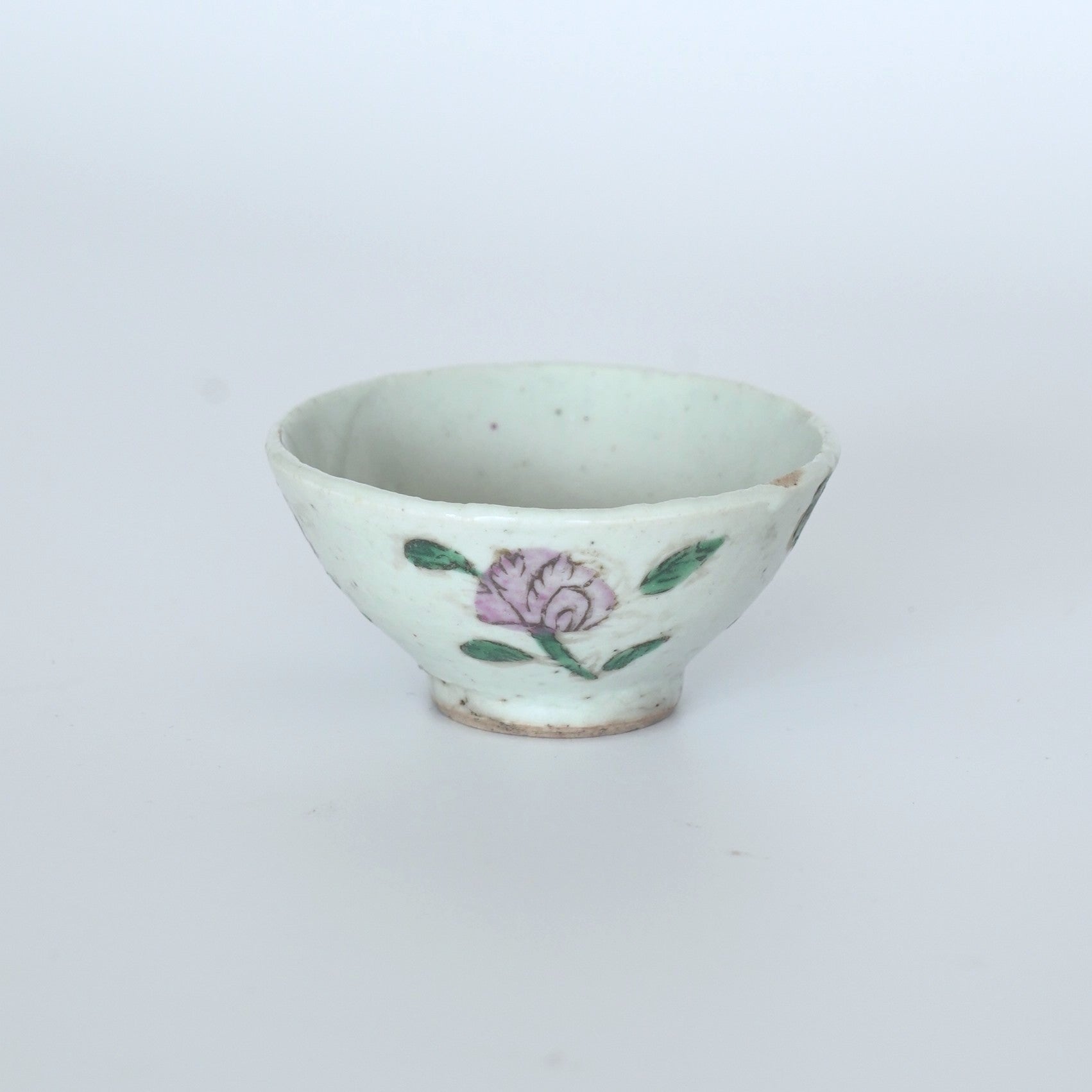 粉彩四季花文茶杯⑦