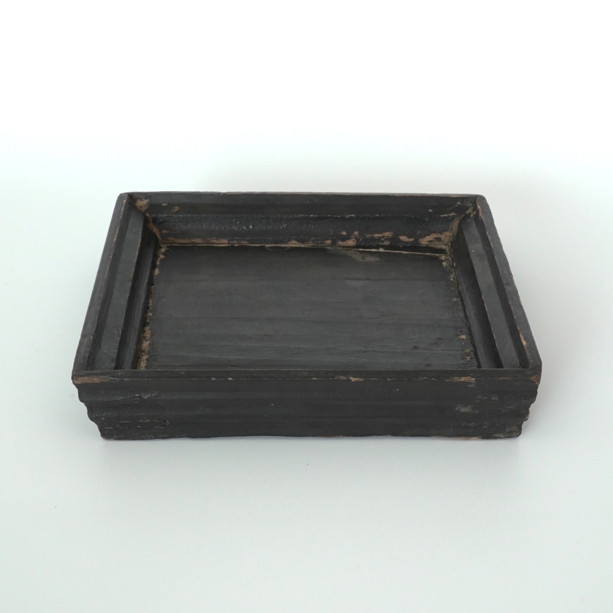 老黒漆小茶盆①