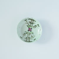 粉彩竹詩文豆皿⑥